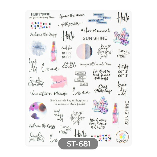 STICKERS AUTOCOLLANTS - ST681