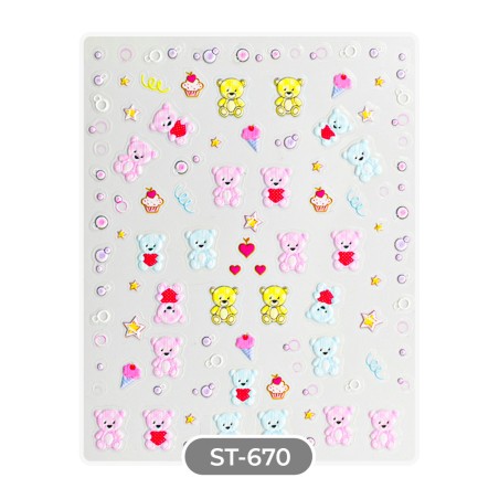 STICKERS AUTOCOLLANTS SAINT-VALENTIN - ST670