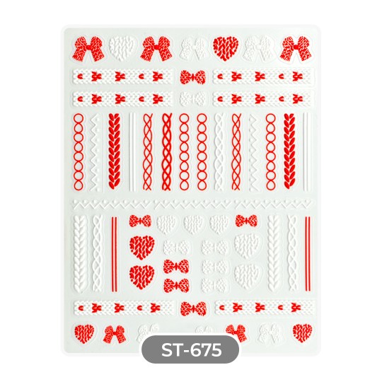 STICKERS AUTOCOLLANTS SAINT-VALENTIN - ST675