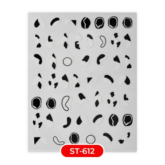 ADESIVI STICKERS ST612 macchie mucca