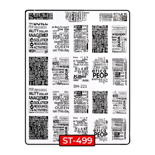 STICKERS BLACK FLOWERS - ST492