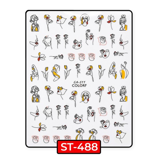 ADESIVI STICKERS ROSES - ST488