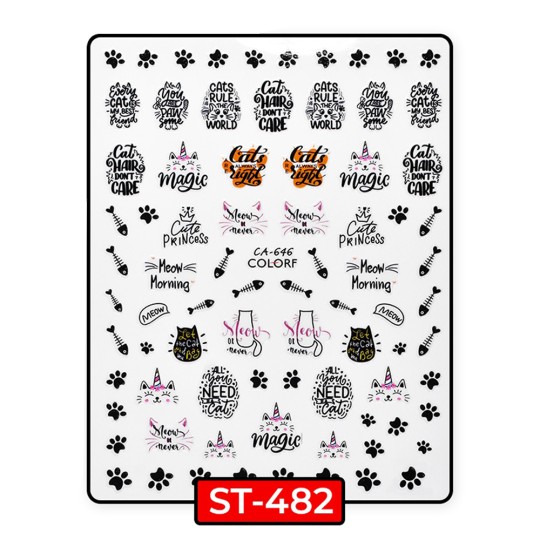 ADESIVI STICKERS GATTI CATS - ST482