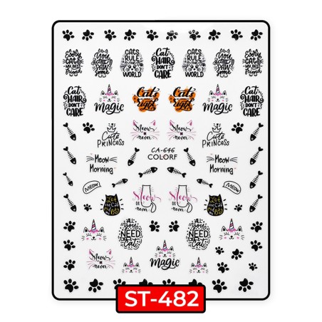 ADESIVI STICKERS GATTI CATS - ST482