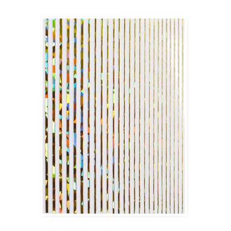 ADHESIVOS TIRAS STICKERS ST187 oro arco iris