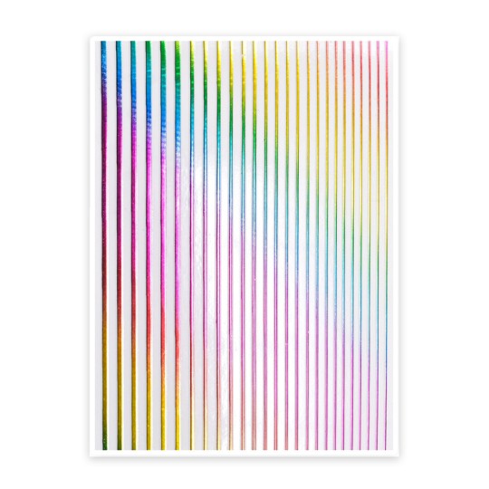 ADHESIVE STRIPES STICKERS ST186 rainbow