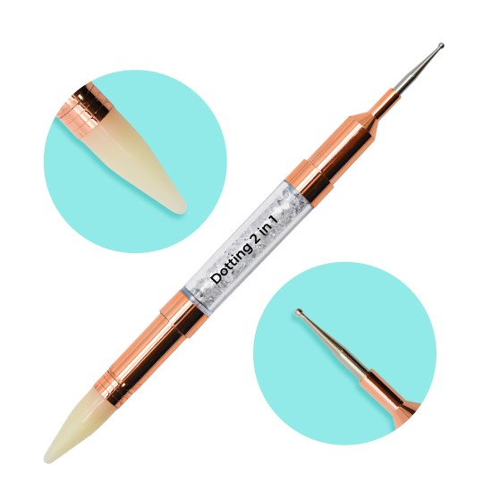 Applicateur d'outil de pointage RoseGold 2 en 1