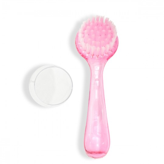 SPAZZOLA TONDA per unghie ROSA