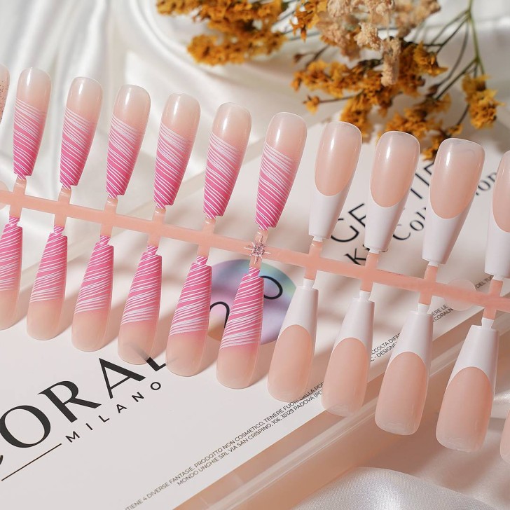 GEL TIPS - BALLERINA 30PZ Vento rosa