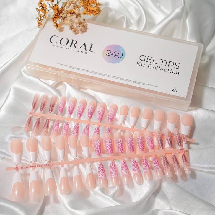 GEL TIPS - BALLERINA 30PZ Vento rosa