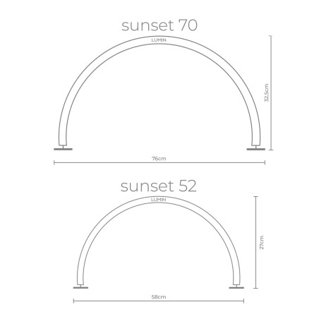 LAMPADA LUMIN SUNSET 70 - PINK