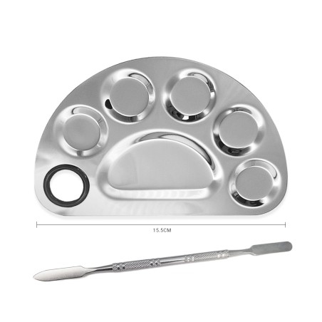 TAVOLOZZA "zampa di gatto" INOX CON PALETTA