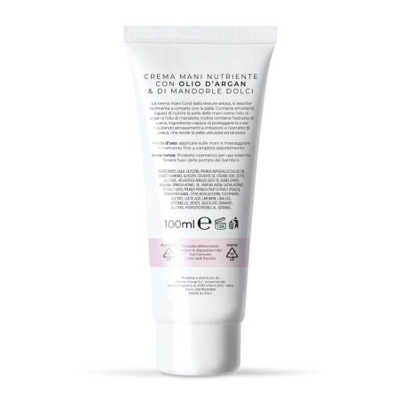 CREMA MANI CORAL Nutriente con Olio di Argan - 100ml CREMA MANI CORAL Nutriente con Olio di Argan - 100ml
