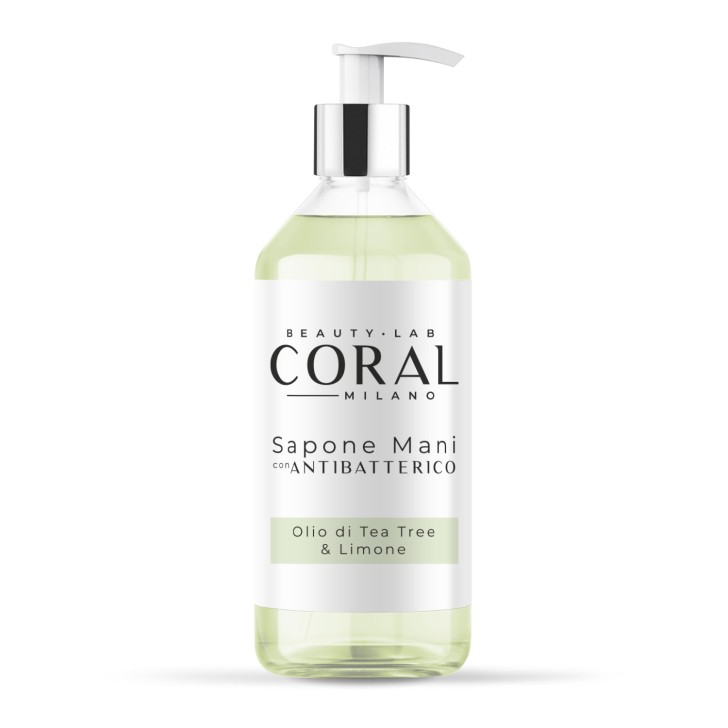 SAPONE MANI CORAL Antibatterico con Olio di Tea Tree - 500ml