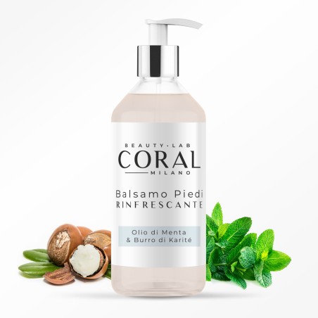 BALSAMO PIEDI CORAL Rinfrescante con Olio di Menta - 500ml