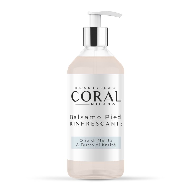 BALSAMO PIEDI CORAL Rinfrescante con Olio di Menta - 500ml