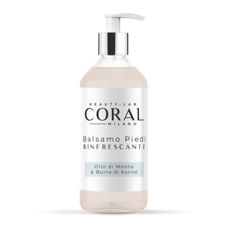 BALSAMO PIEDI CORAL Rinfrescante con Olio di Menta - 500ml