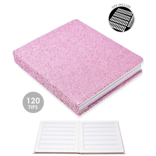 BOOK EXHIBITOR PALETTE COLORS 120 pcs LIGHT FUCHSIA - TIPS INCLUDED