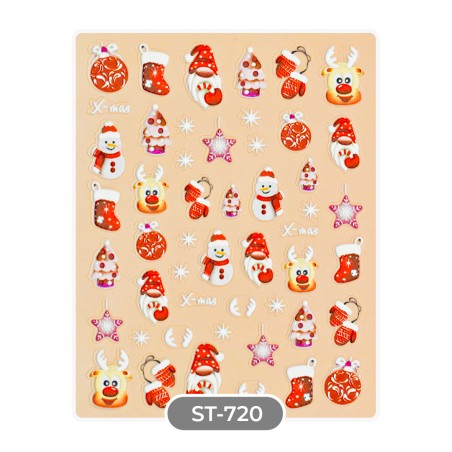 STICKERS ADESIVI NATALE - ST720