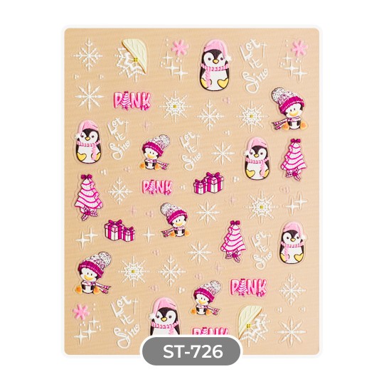 STICKERS ADESIVI NATALE - ST726