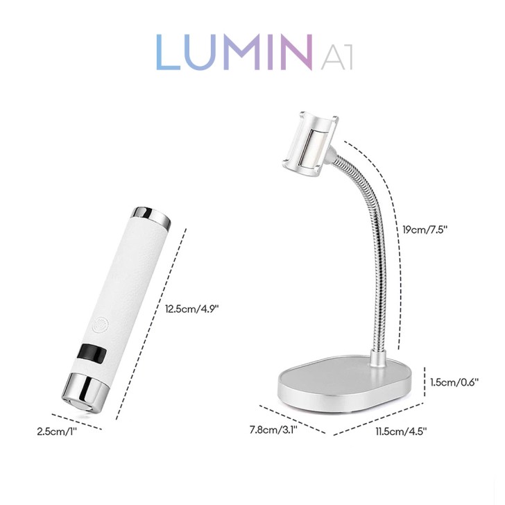 LUMIN A1 Lampada UV Led Portatile con AI 5W - LILLA