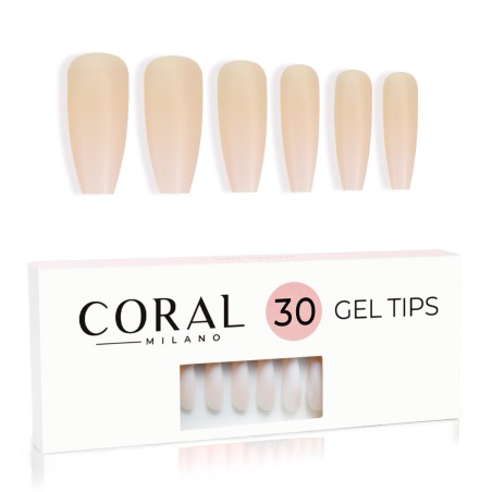 GEL TIPS ? - NUDE BALLERINA 30PZ