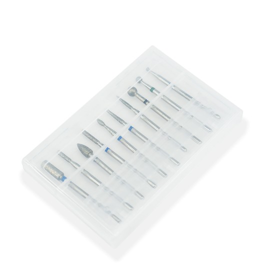KIT PUNTE FRESA - 10 PUNTE REMOVE CARBIDE & CUTICLES 8 2