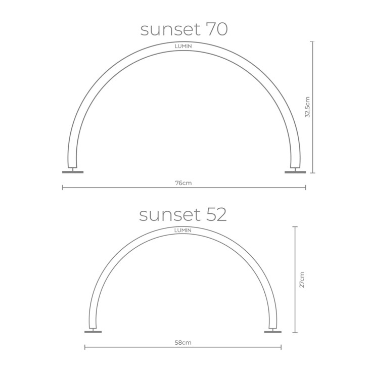 LAMPADA LUMIN SUNSET 70 - BLACK