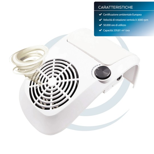 Aspiratore Dustek D1 da tavolo con poggiamani 40W