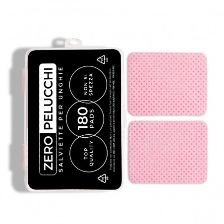 LINGETTES À ONGLES ROSES - TAMPONS PROFESSIONNELS SANS PELUCHES - 180 pièces