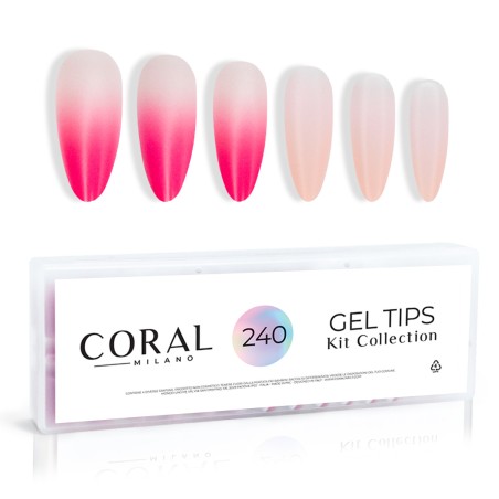 GEL TIPS - BABYBOOMER FUCSIA MANDORLA 240PZ