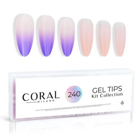GEL TIPS - BABYBOOMER LILLA MANDORLA 240PZ