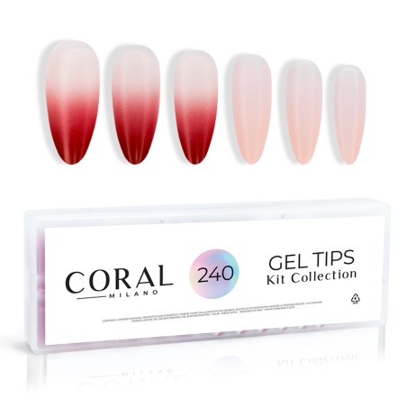 GEL TIPS - BABYBOOMER ROSSO MANDORLA 240PZ