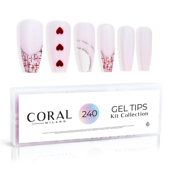 GEL TIPS - BALLERINA 240PZ Dark Romance