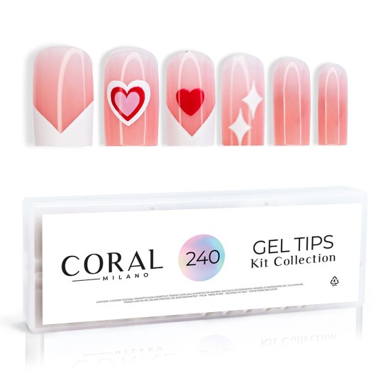 GEL TIPS - SQUARE 240PZ Sugar Star