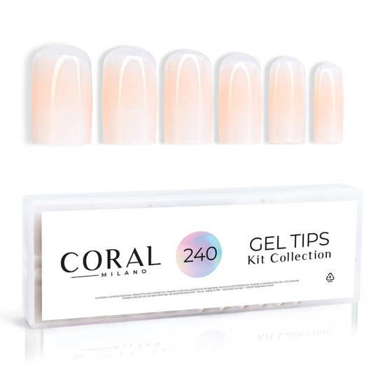 GEL TIPS - BABYBOOMER SQUARE 240PCS