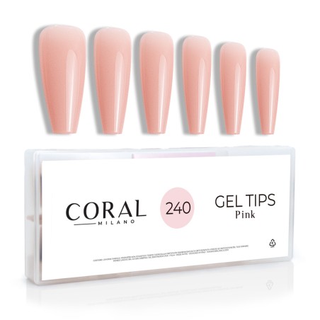 GEL TIPS - PINK BALLERINA 240PZ