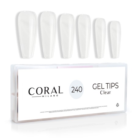 GEL TIPS - CLEAR TRASPARENTE BALLERINA 240PZ