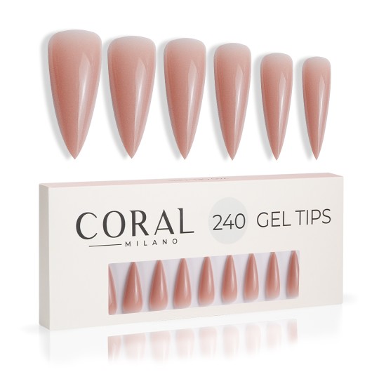 GEL TIPS - STILETTO 240PCS