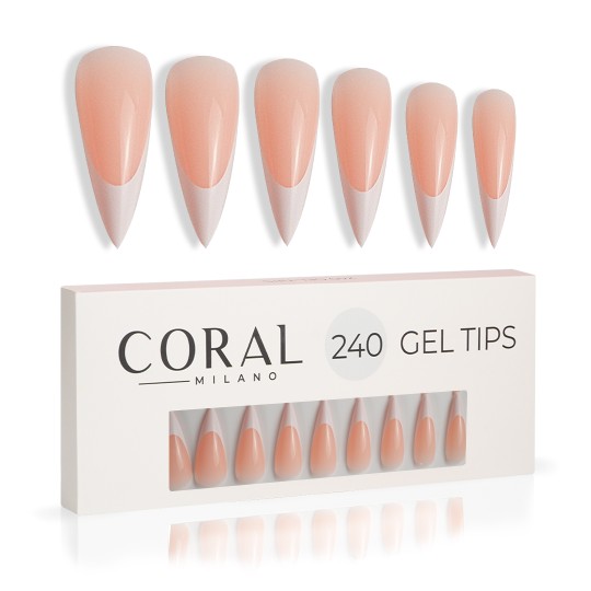 GEL TIPS - STILETTO 240 PIEZAS