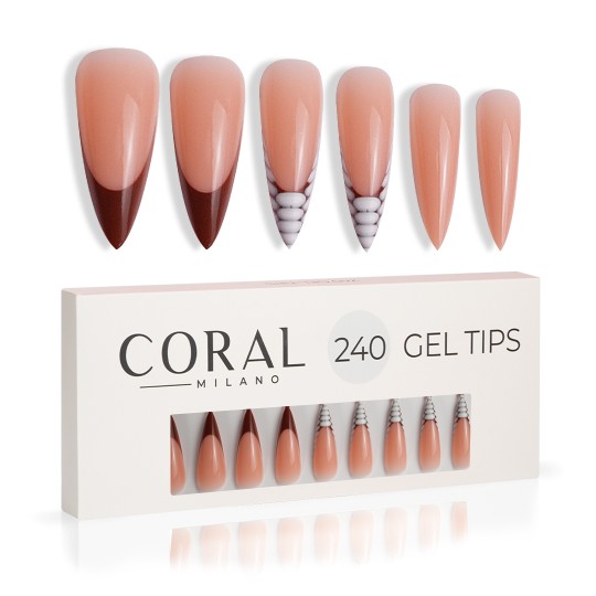 GEL TIPS - STILETTO 240PCS Reptiles