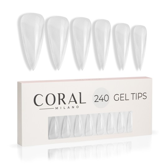 GEL TIPS - STILETTO 240PZ