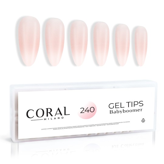 GEL TIPS - BABYBOOMER MANDORLA 240PZ