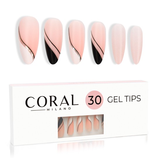 GEL TIPS - MANDORLA 30PZ Black Velvet