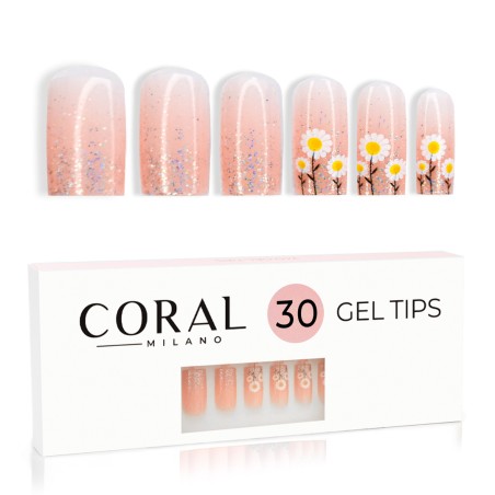 GEL TIPS - SQUARE 30PCS Blush Bloom GEL TIPS - SQUARE 30PCS Blush Bloom