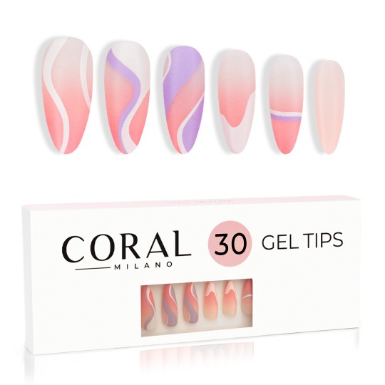 GEL TIPS - ALMOND 30PCS Lilac Touch