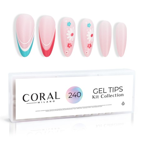 GEL TIPS - MANDORLA 240PZ Passion Flower