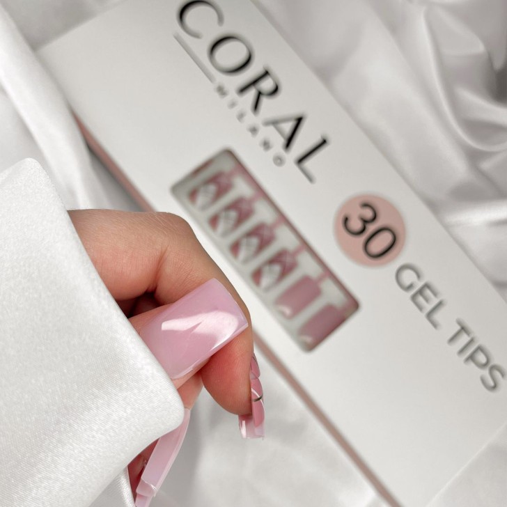 GEL TIPS CUADRADAS 30 PIEZAS Glam Shape
