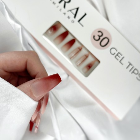 GEL TIPS - BAILARINA 30 PIEZAS Corazón Carmesí GEL TIPS - BAILARINA 30 PIEZAS Corazón Carmesí