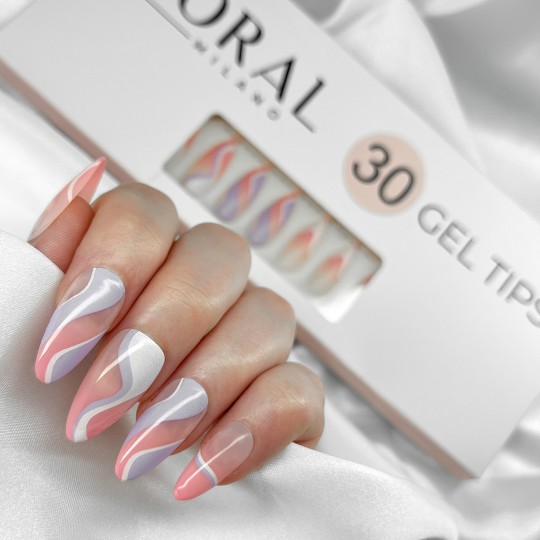GEL TIPS - MANDORLA 30PZ Lilac Touch 2